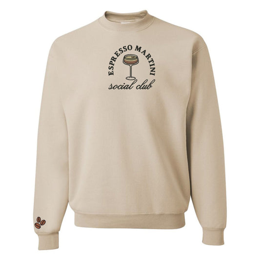 'Espresso Martini Social Club' Crewneck Sweatshirt - themonogram manor 