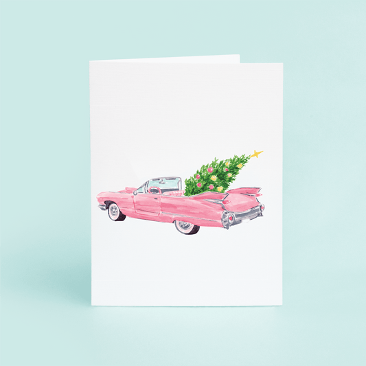 Pink Christmas Cadillac - themonogram manor 