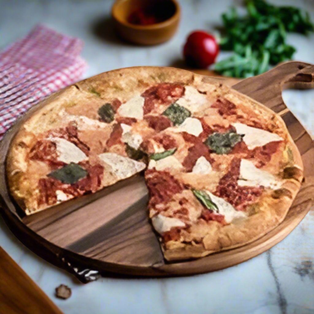 Acacia Wood Cutting / Charcuterie Board - Round - themonogram manor 