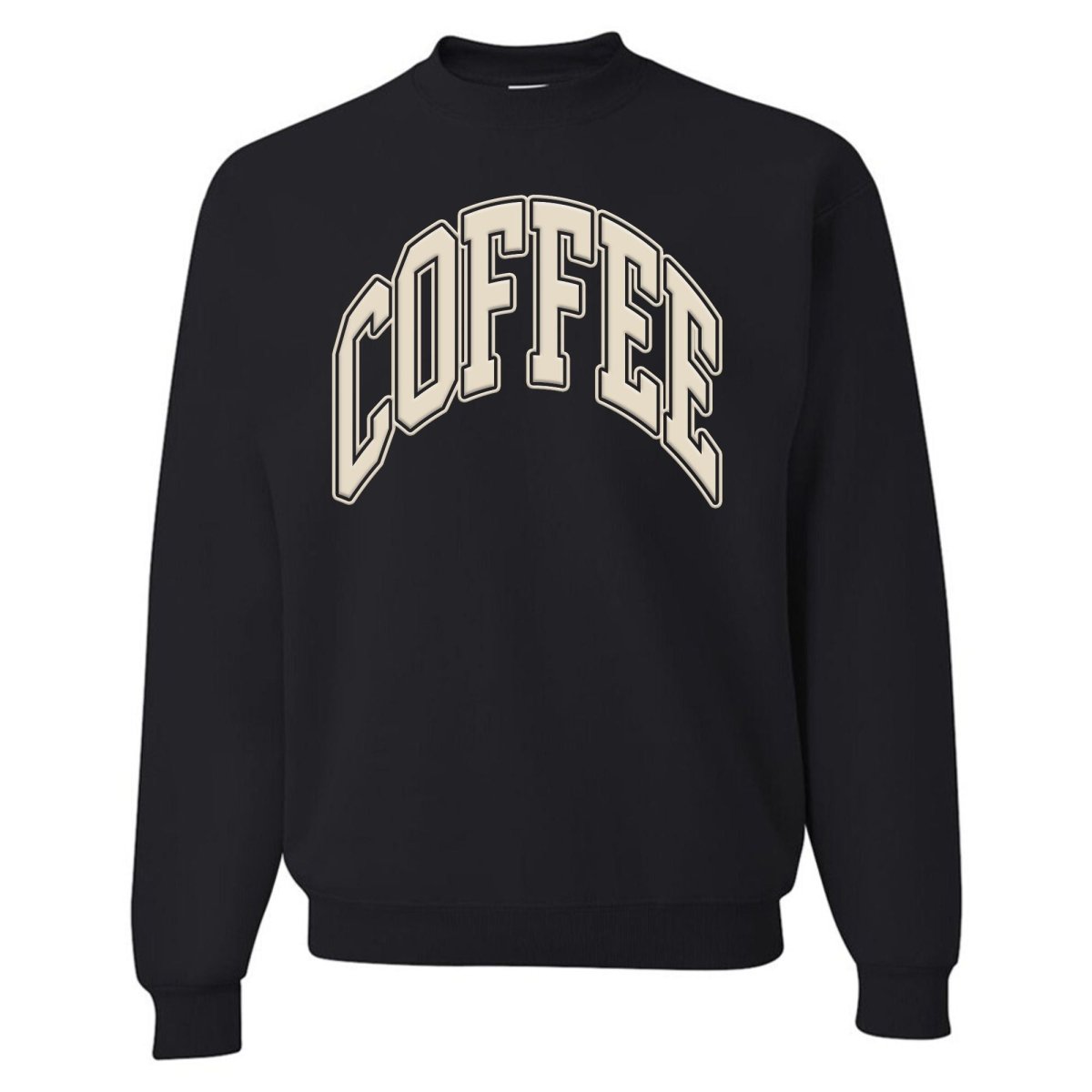 'Coffee' PUFF Crewneck Sweatshirt - themonogram manor 
