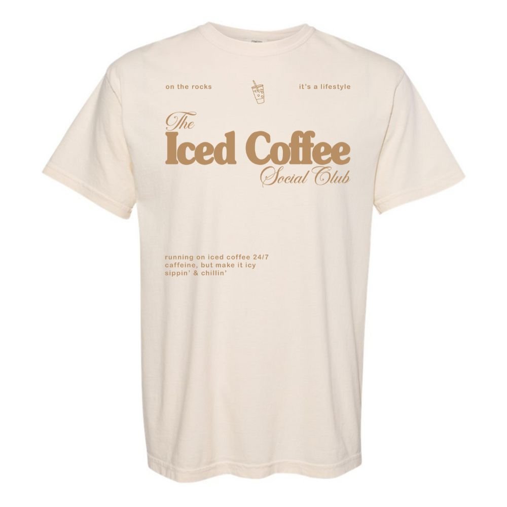 'Iced Coffee Social Club' T-Shirt - themonogram manor 