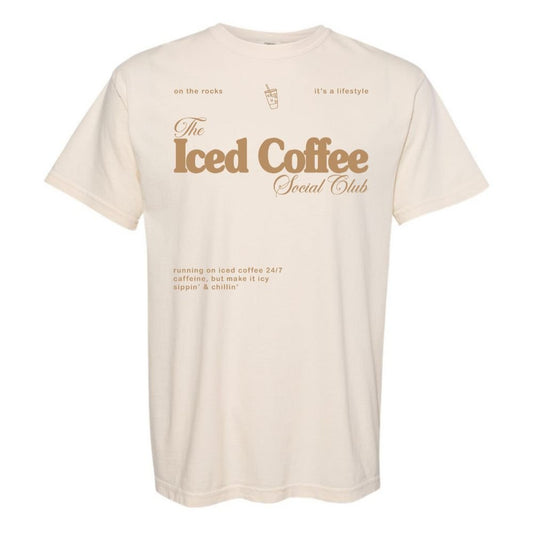 'Iced Coffee Social Club' T-Shirt - themonogram manor 