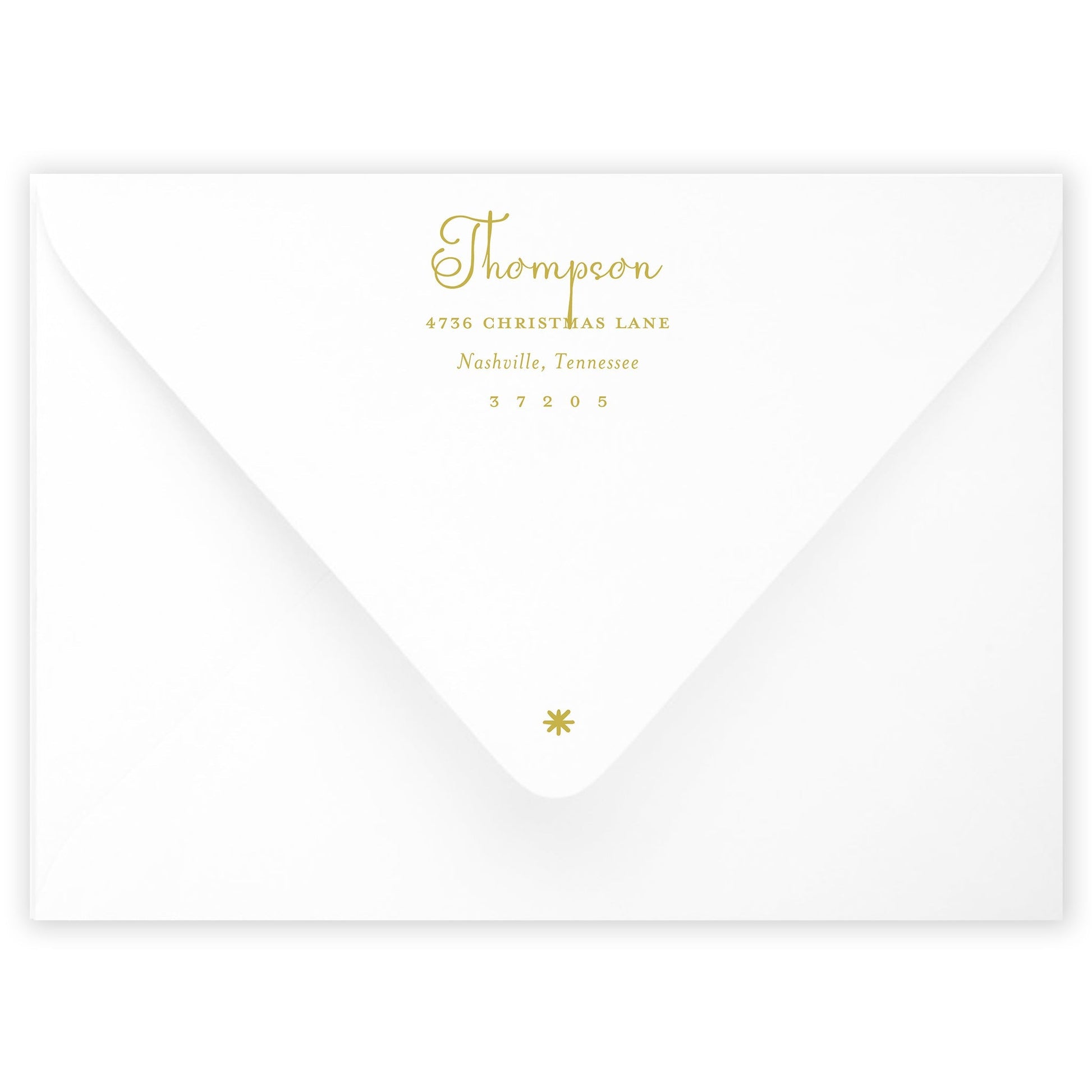 forest merry christmas drip holiday card - themonogram manor 