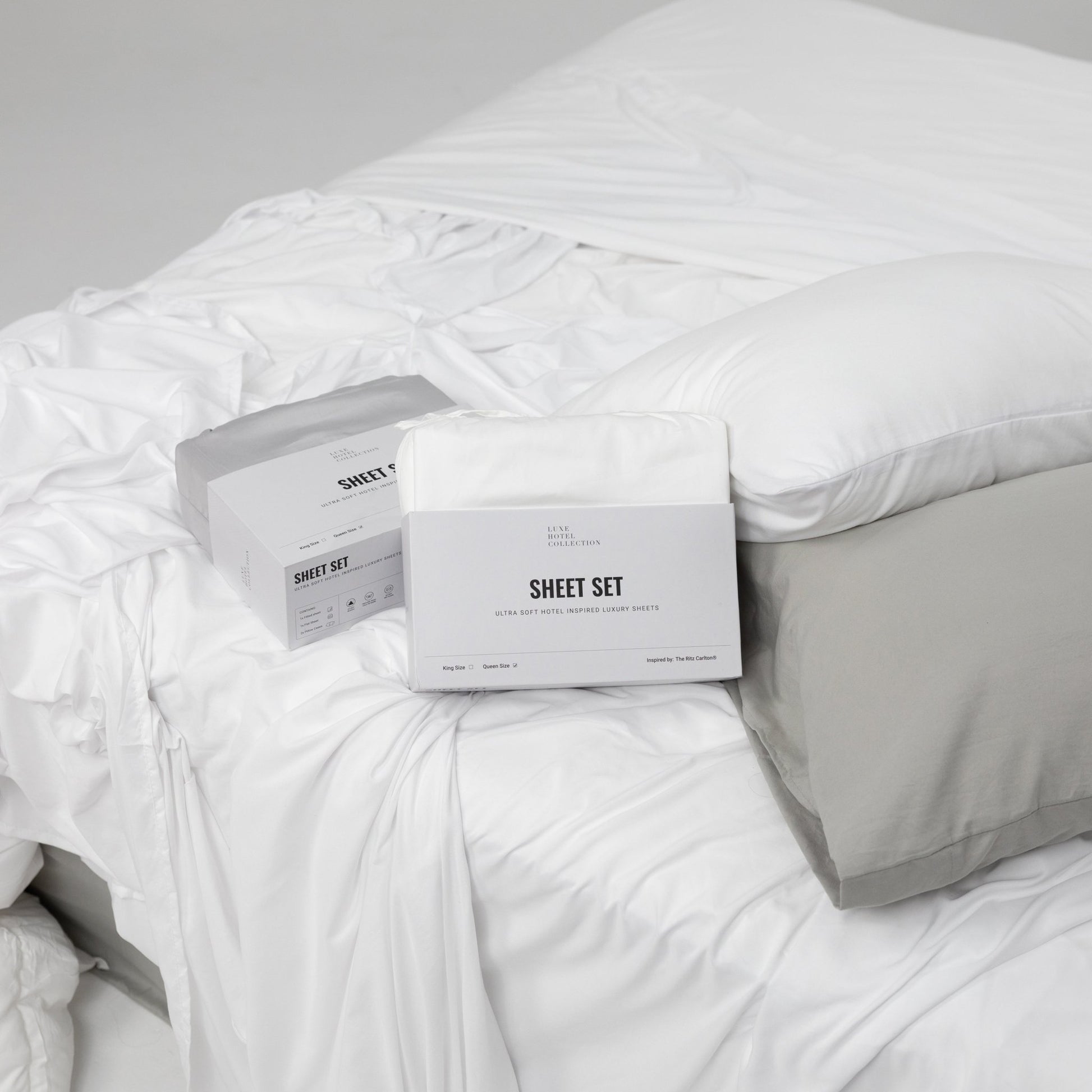 Sateen Cotton Nightfall Sheet Set - themonogram manor 