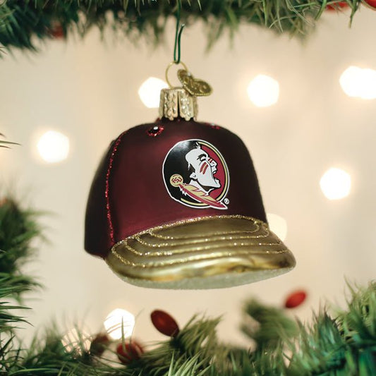 Florida State Baseball Cap Ornament - themonogram manor 