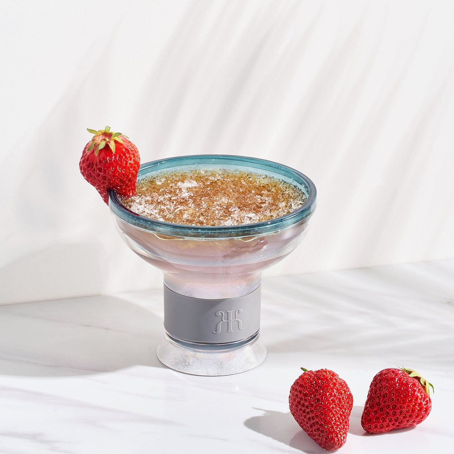 Eze Frozen Margarita & Cocktail Chiller Glasses, Acrylic, Set of 4 - themonogram manor 