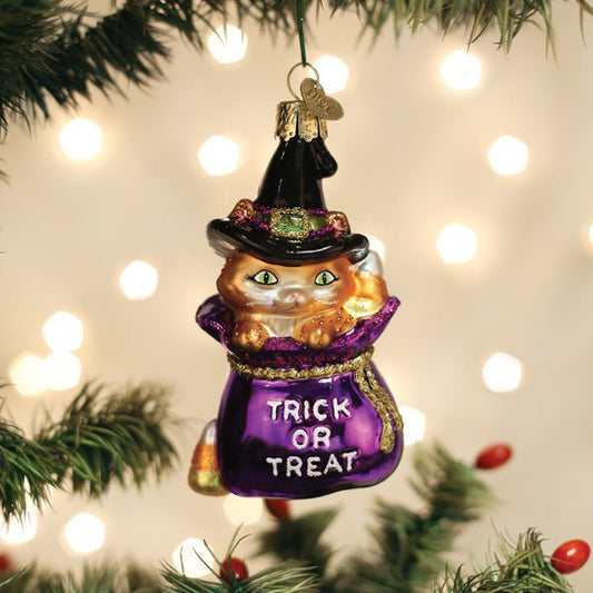 Trick-or-treat Kitty Ornament - themonogram manor 