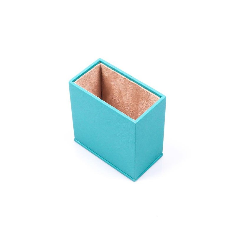 MOOG Leather Desk Set - Double Document Tray - Turquoise - 10 PCS - themonogram manor 