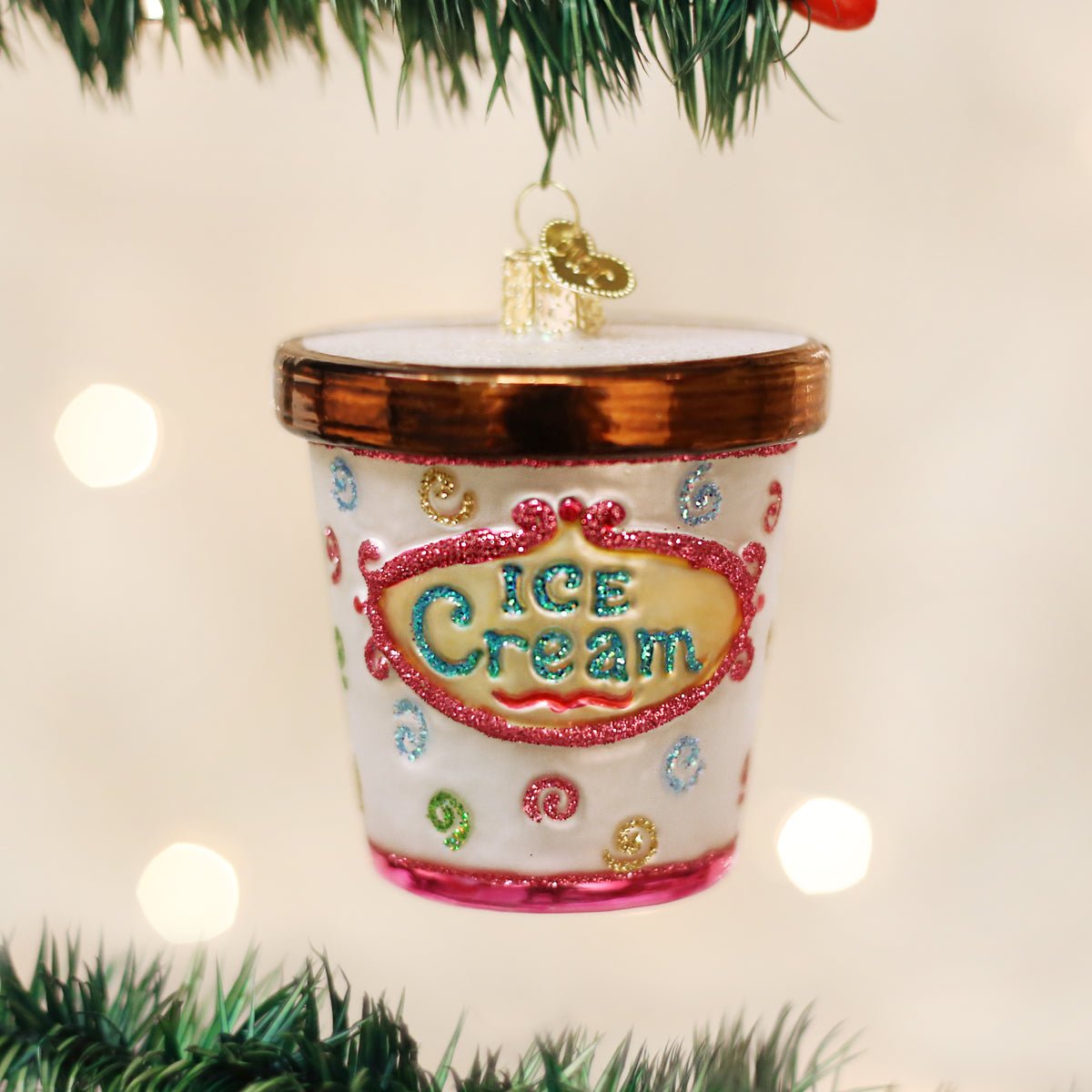 Ice Cream Carton Ornament - #themonogram manor #
