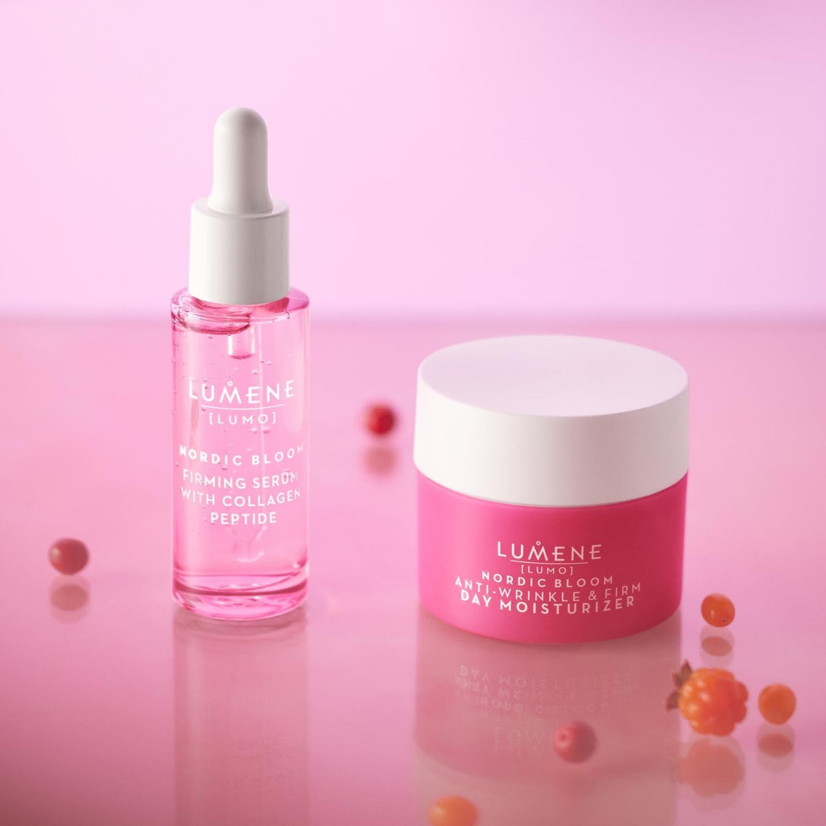 [Lumo] Vegan Collagen Face Serum - Firming Peptide Serum Formulated with Hyaluronic Acid for Smoother, Plump-Looking Skin - Helps to Reduce the Appearance of Fine Lines + Wrinkles (1 Fl Oz) - themonogram manor 