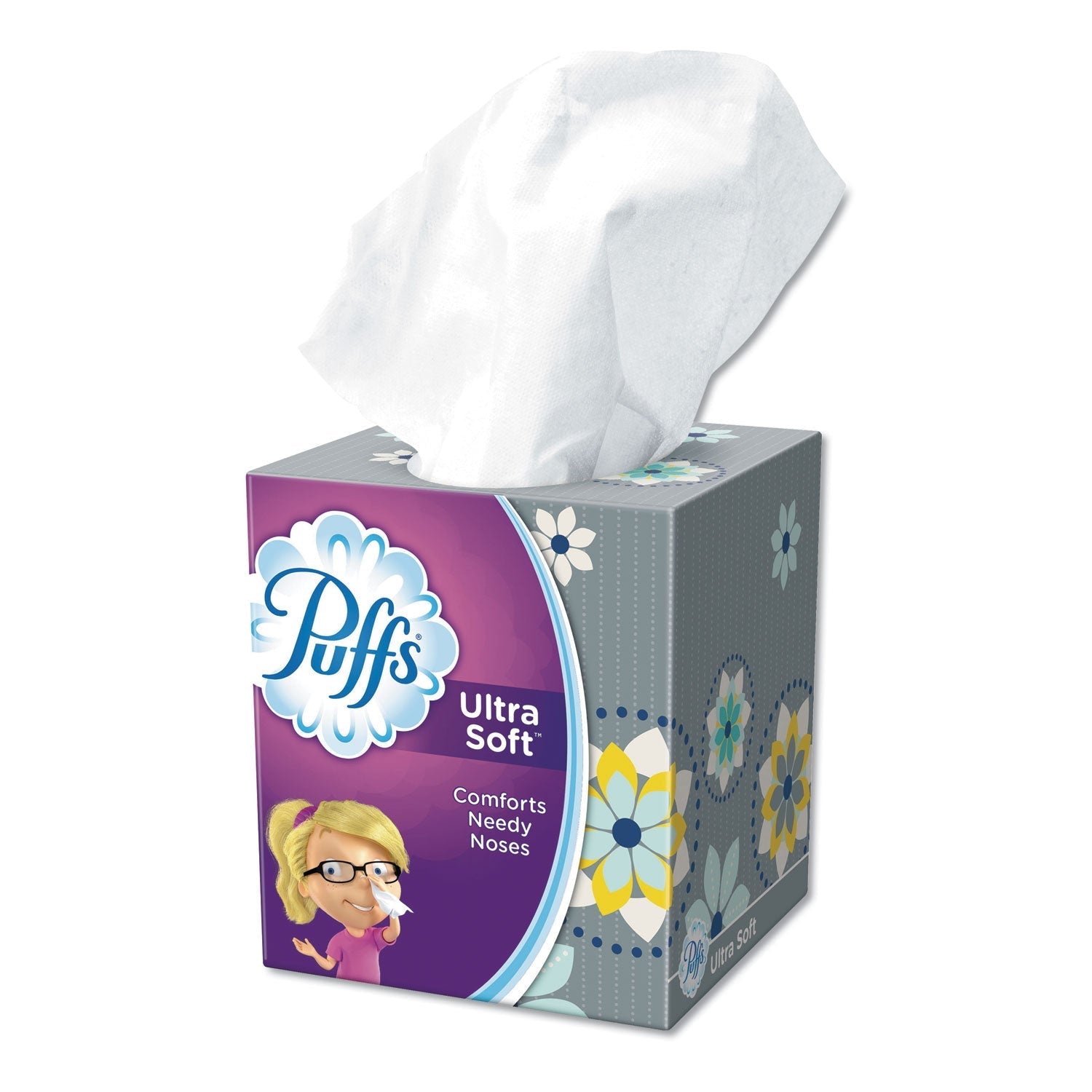 Puffs Ultra Soft Facial Tissue, 2 - Ply, White, 56 Sheets/Box, 4 Boxes/Pack, 6 Packs/Carton - themonogram manor 
