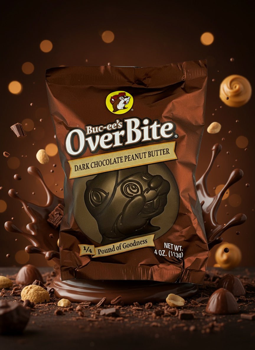 Buc - ee's Dark Chocolate Peanut Butter OverBite - themonogram manor 