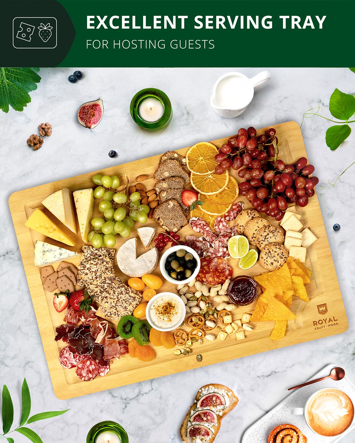 Cutting Board 3XL, 24” x 18” - themonogram manor 