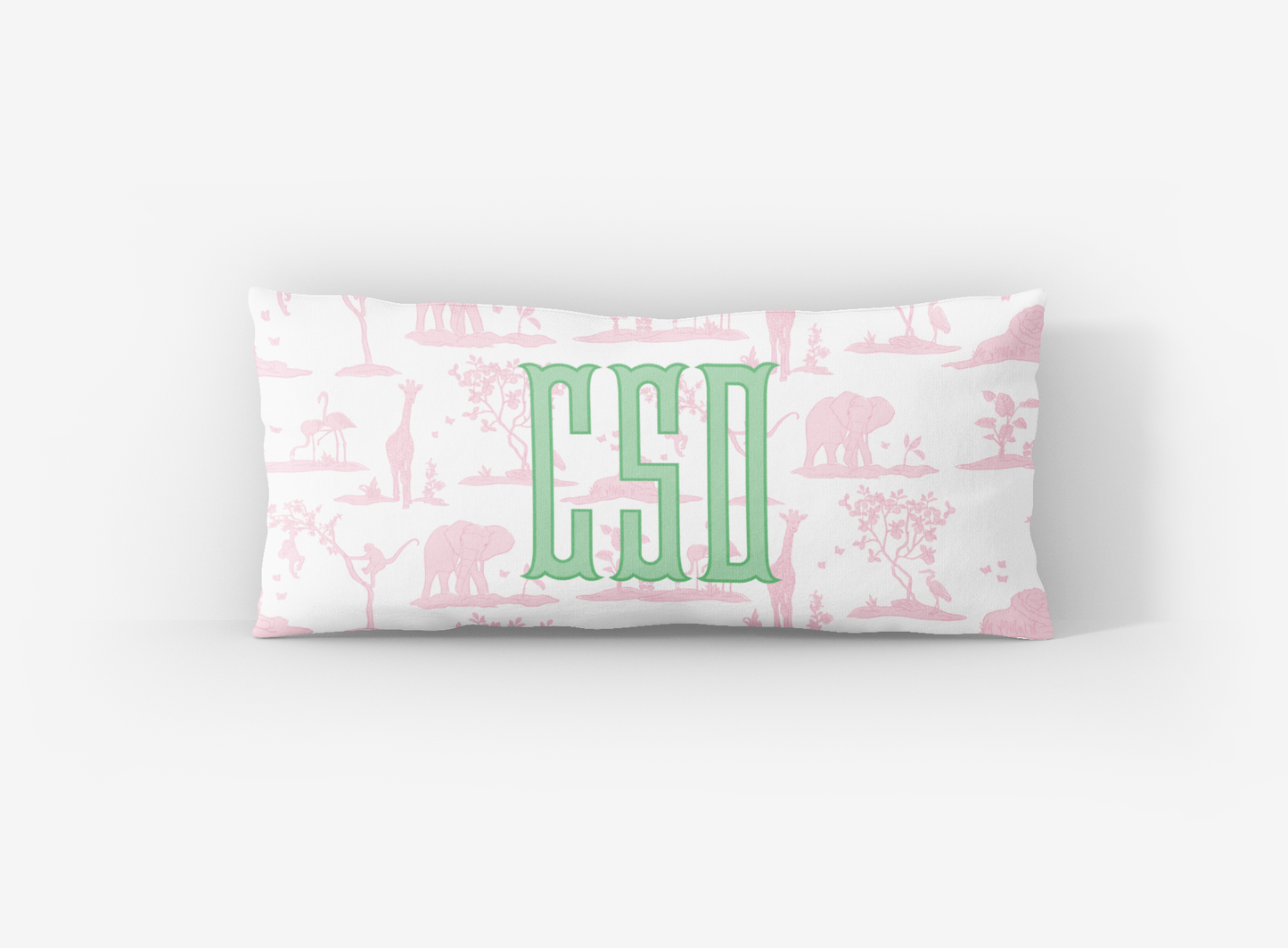 Zoo Toile Lumbar Pillow Cover - themonogram manor 