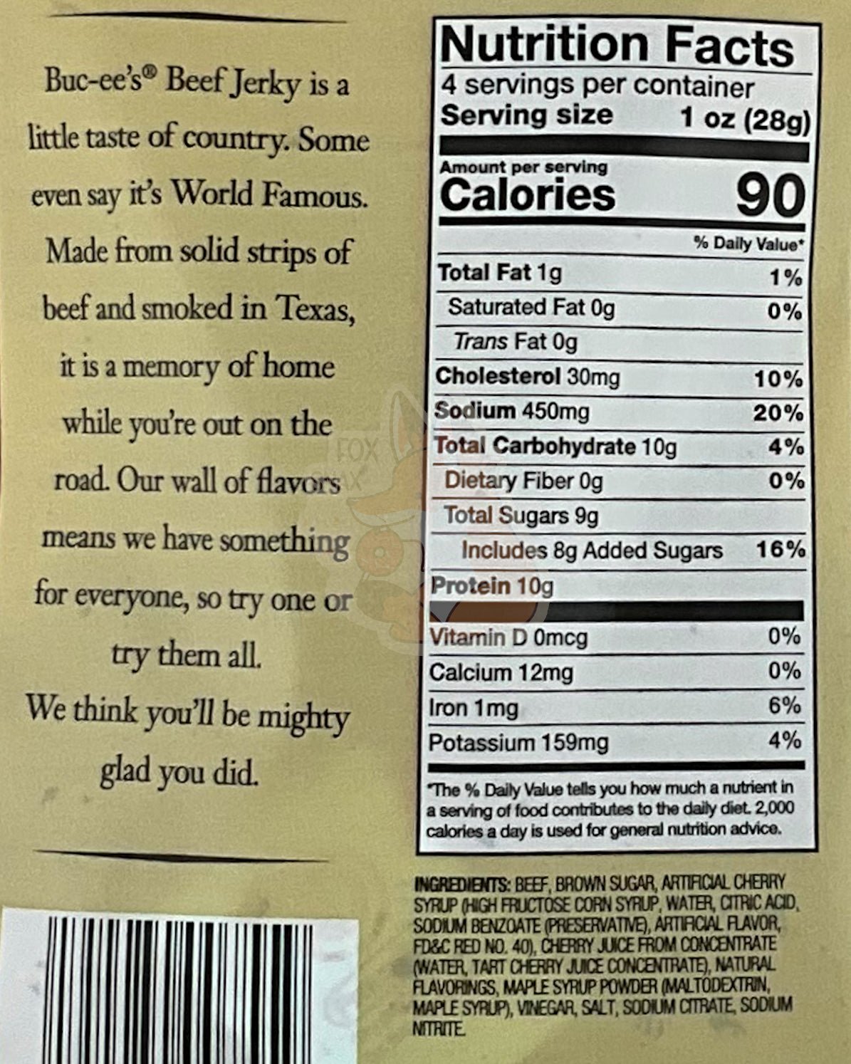 Buc - ee's Cherry Maple Beef Jerky - themonogram manor 