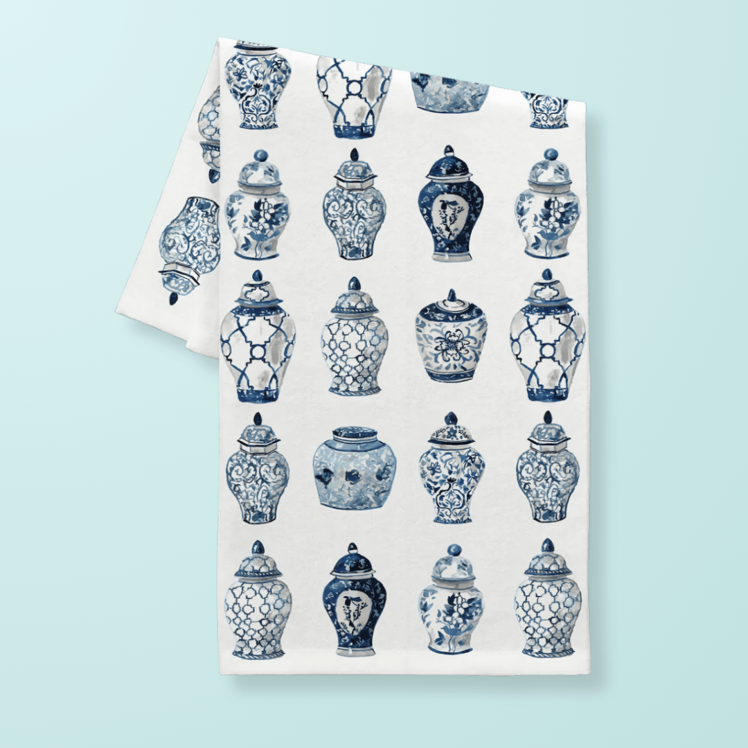 Ginger Jars Tea Towel - themonogram manor 