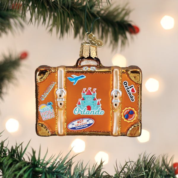 Orlando Suitcase Ornament - themonogram manor 