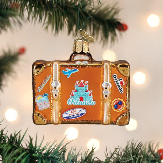 Orlando Suitcase Ornament - themonogram manor 