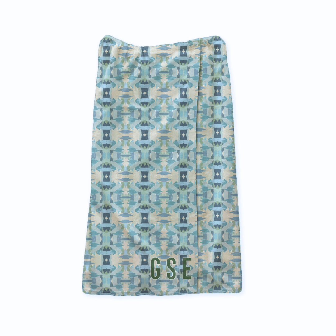 Spa Wrap - Mila Blue - Monogram - themonogram manor 