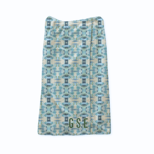 Spa Wrap - Mila Blue - Monogram - themonogram manor 