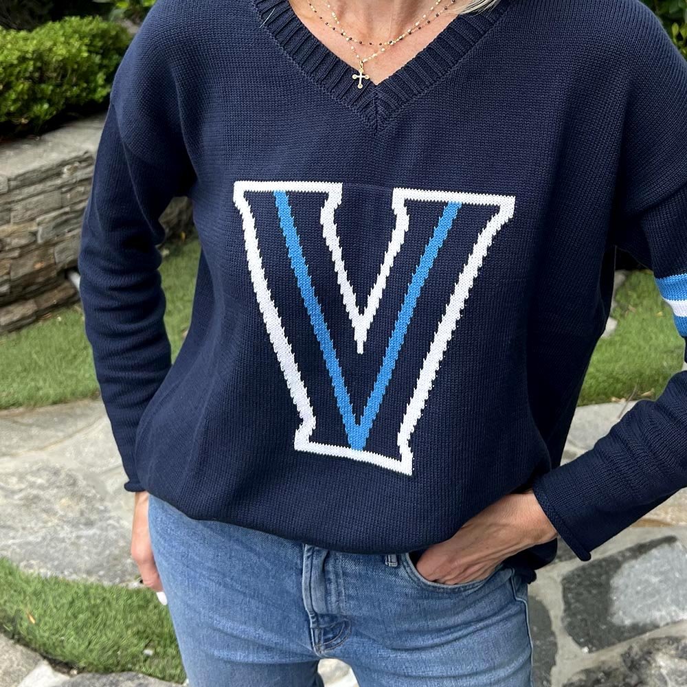 Villanova Long Sleeve – Wildcats V Neck - themonogram manor 
