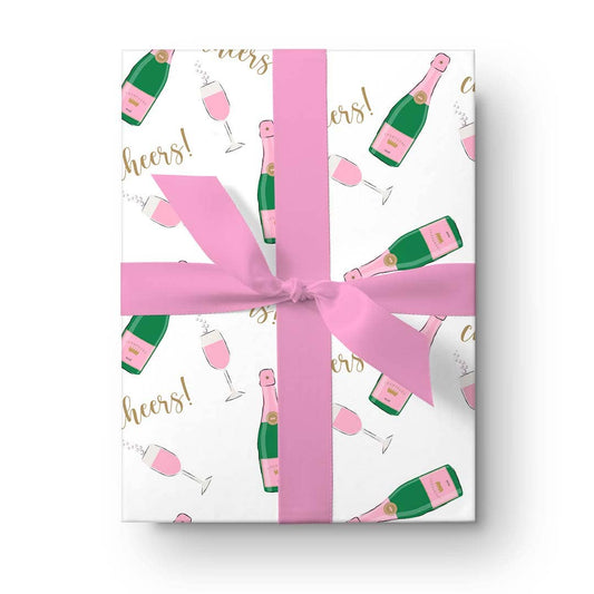 Champagne Sheet | Gift Wrapping Sheet | Gift Wrap Paper - themonogram manor 
