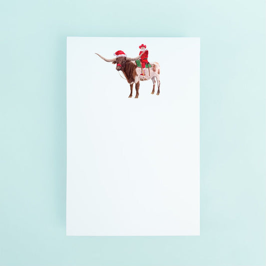 Cowboy Santa Notepad - themonogram manor 