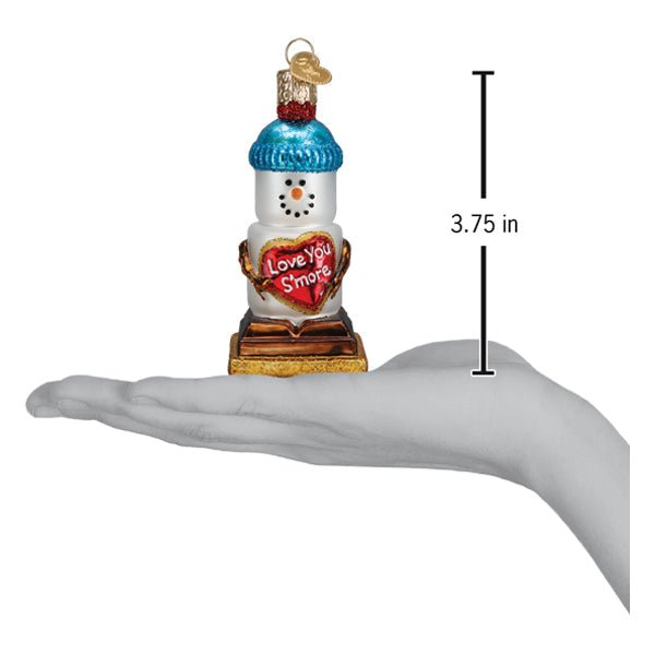 Love You S'more Snowman Ornament - themonogram manor 