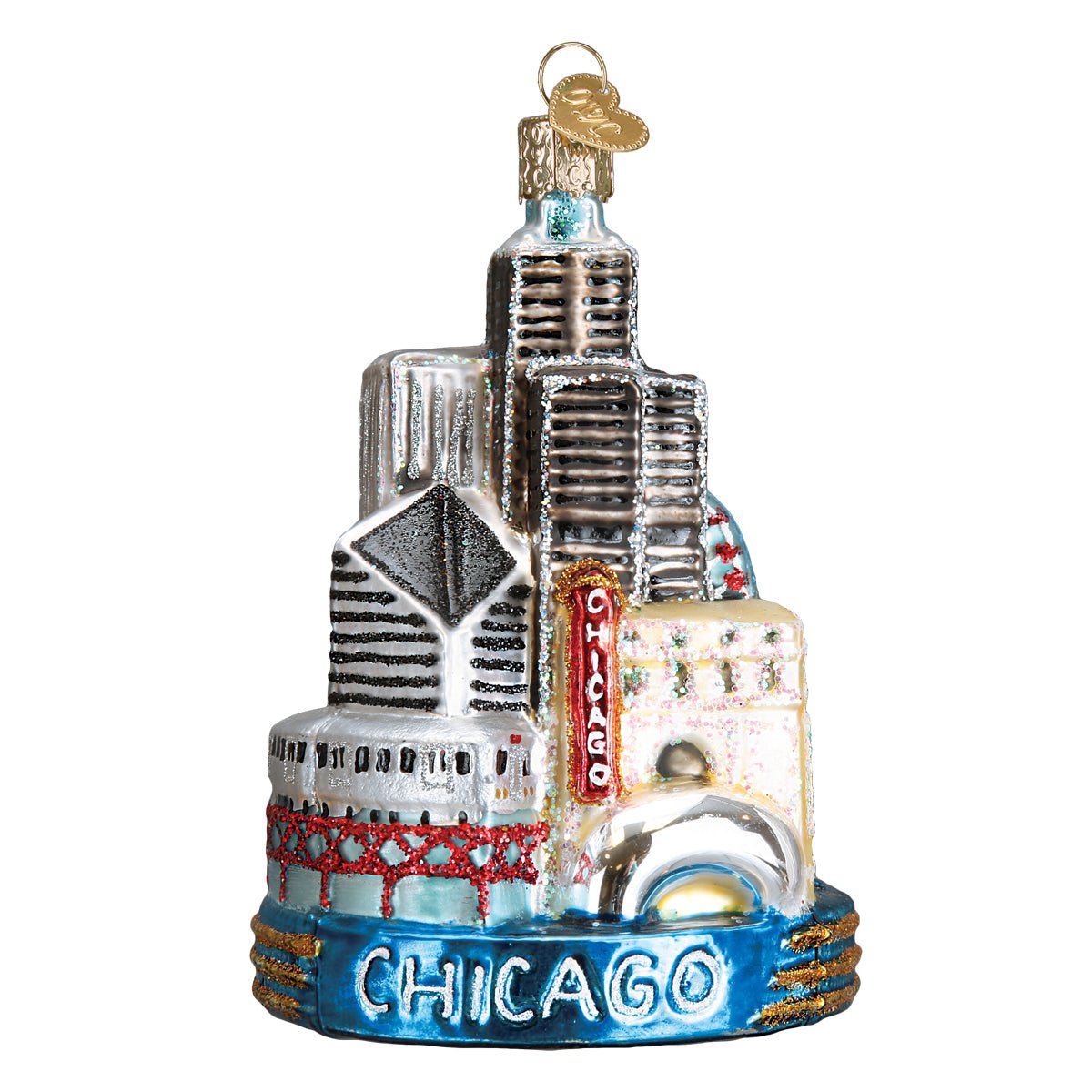Chicago Christmas Ornament - themonogram manor 