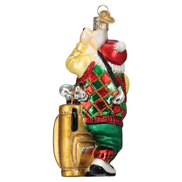 Golfing Santa Ornament - #themonogram manor #