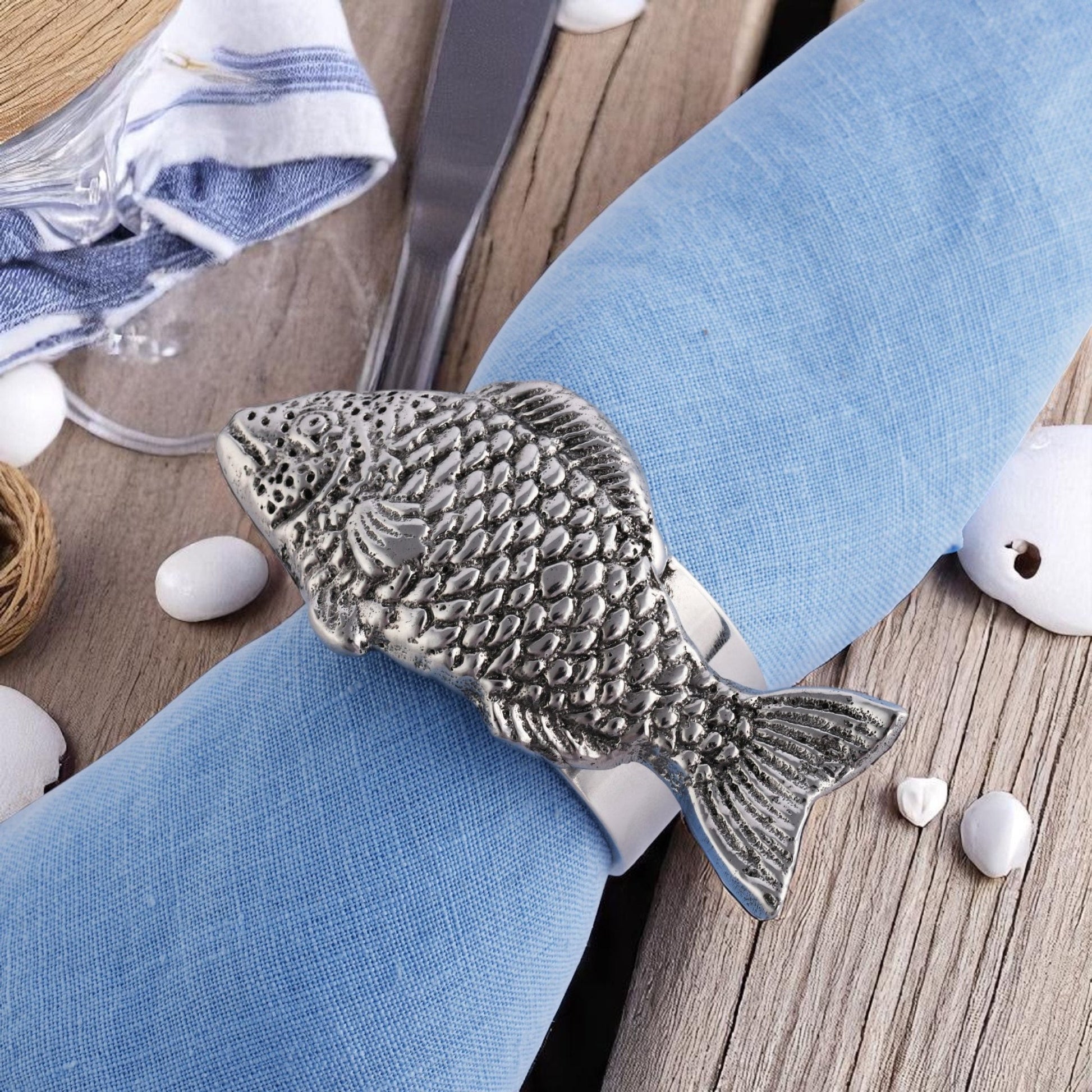 Fish Napkin Rings - set of 4 - themonogram manor 