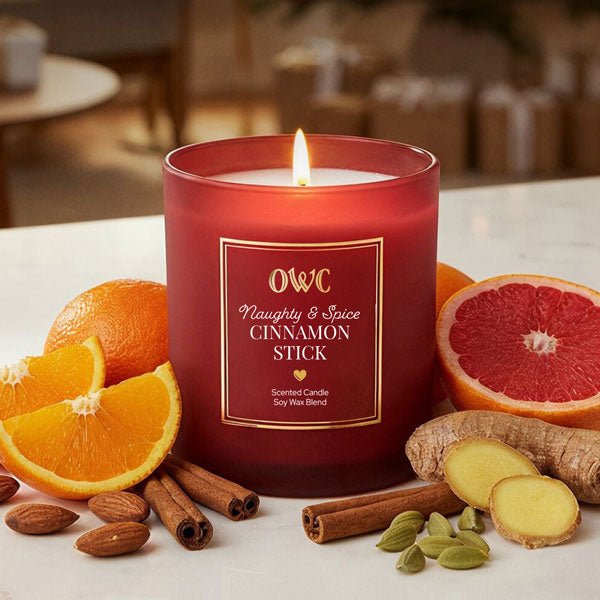 Naughty & Spice Cinnamon Stick Candle - themonogram manor 