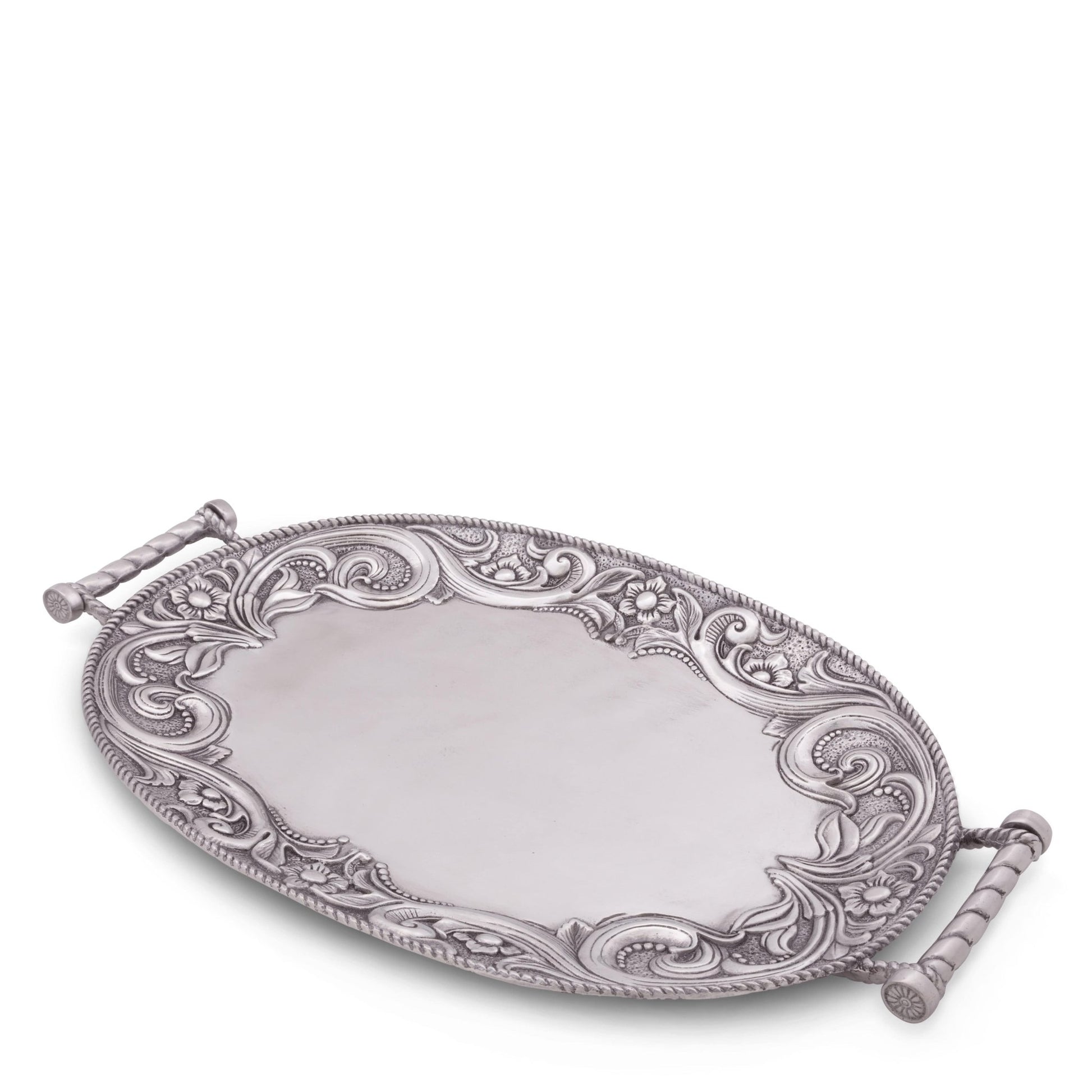 Western Leather Serving Tray - themonogram manor 