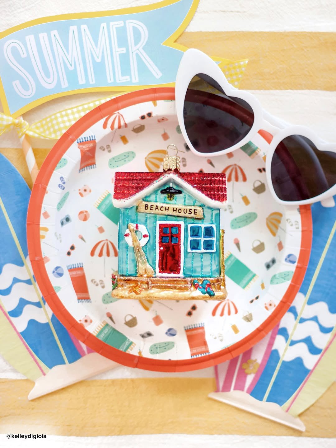 Beach House Ornament - themonogram manor 