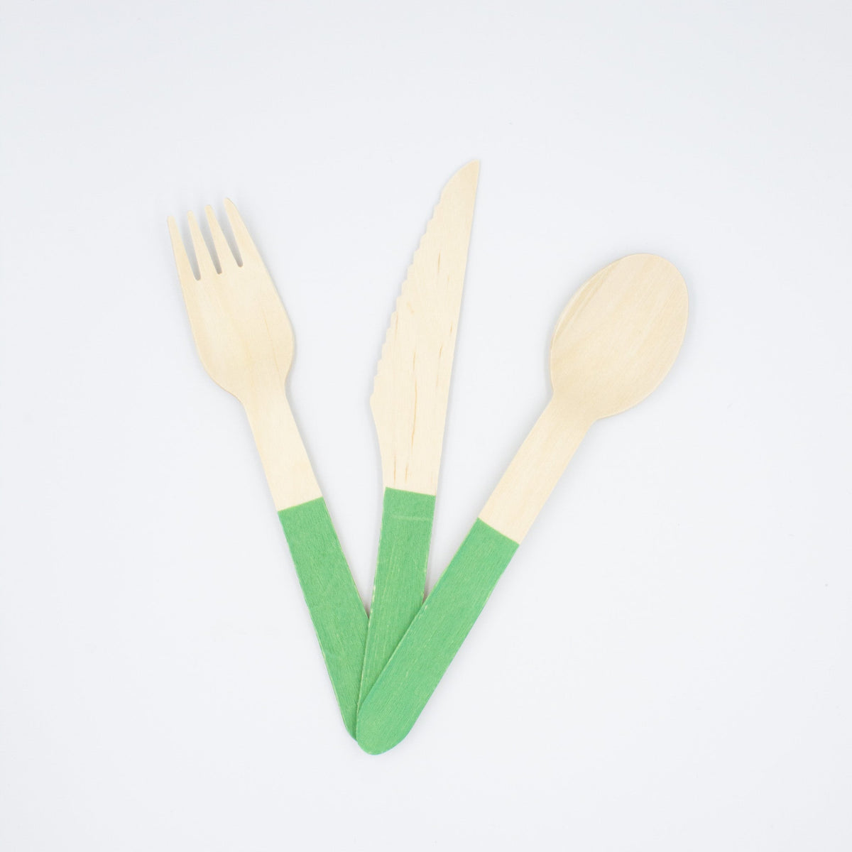 Green Wooden Utensil Set – 24ct | ON SALE!! - themonogram manor 