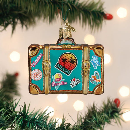 Miami Suitcase Ornament - themonogram manor 