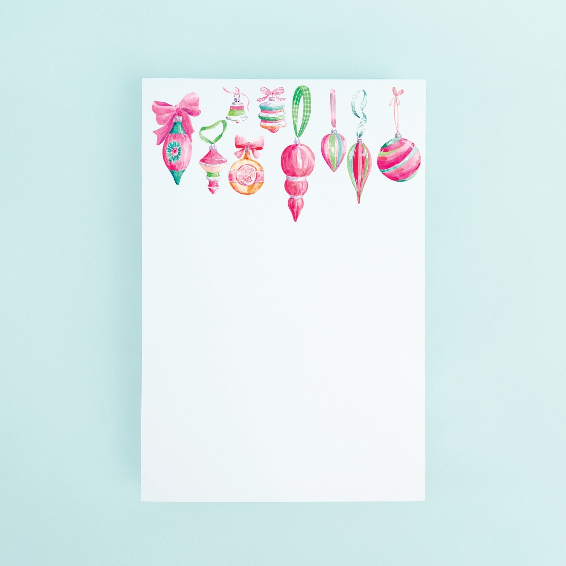 Vintage Ornaments Notepad - themonogram manor 