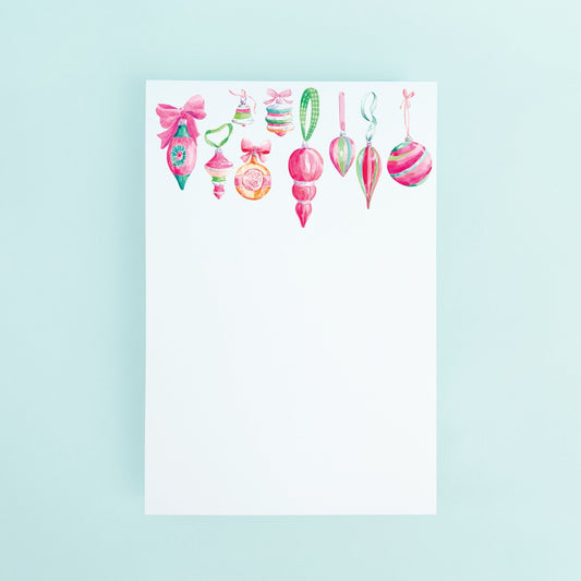 Vintage Ornaments Notepad - themonogram manor 