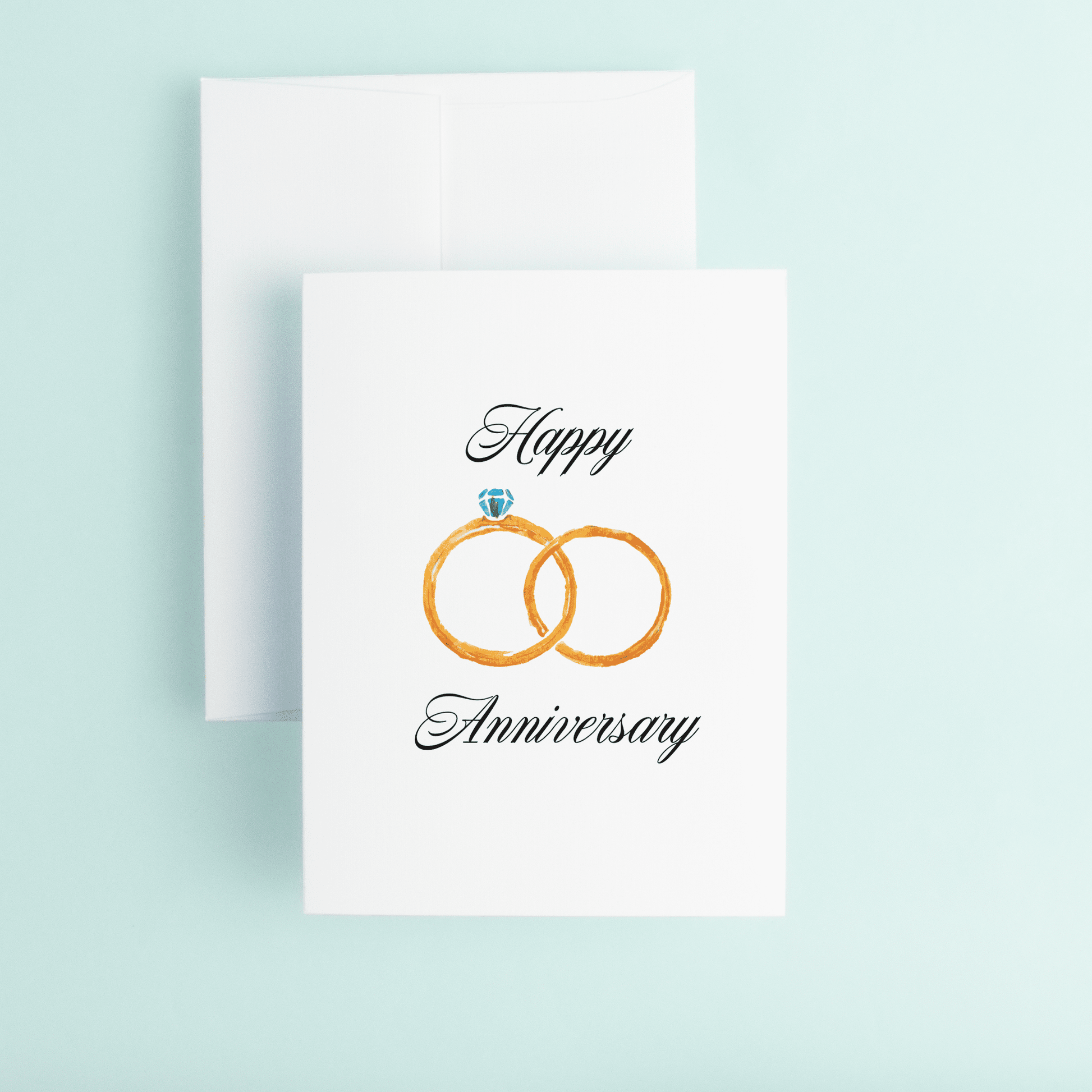 Anniversary Rings "Happy Anniversary" - themonogram manor 