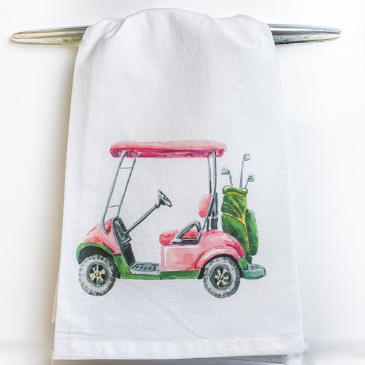 Golf Cart Tea Towel - themonogram manor 