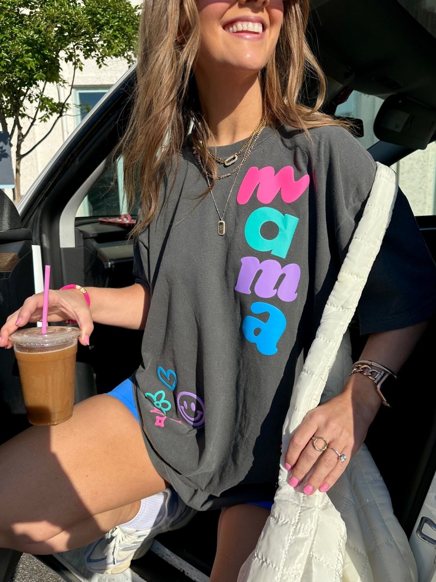 PUFF ‘Mama Dopamine Doodles’ T-Shirt - themonogram manor 