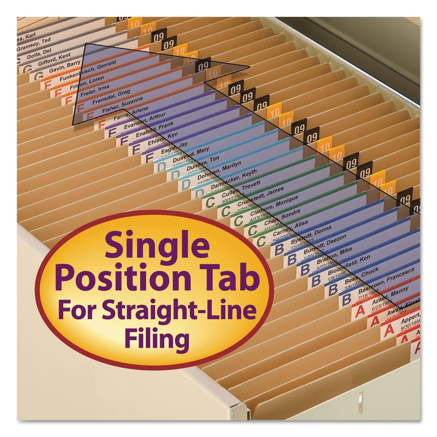 Smead Heavyweight Kraft File Folder, Straight Tabs, Letter Size, 0.75" Expansion, 11 - pt Kraft, Brown, 100/Box - themonogram manor 