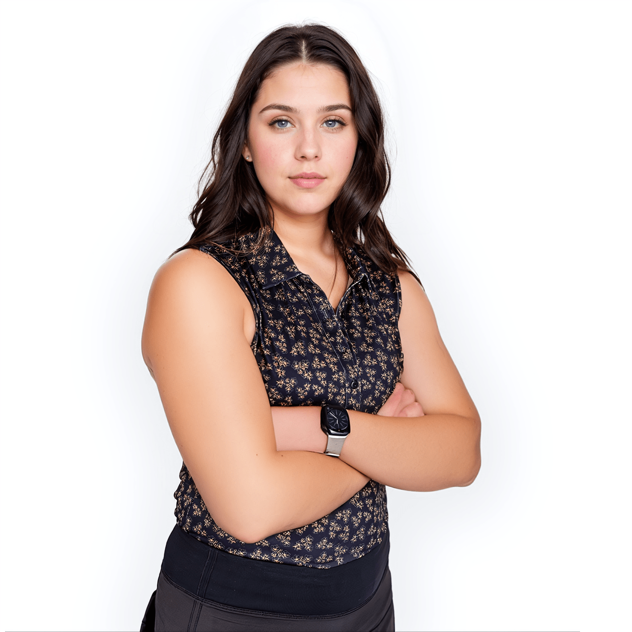 Dark Floral Women's (Sleeveless) Polos - themonogram manor 