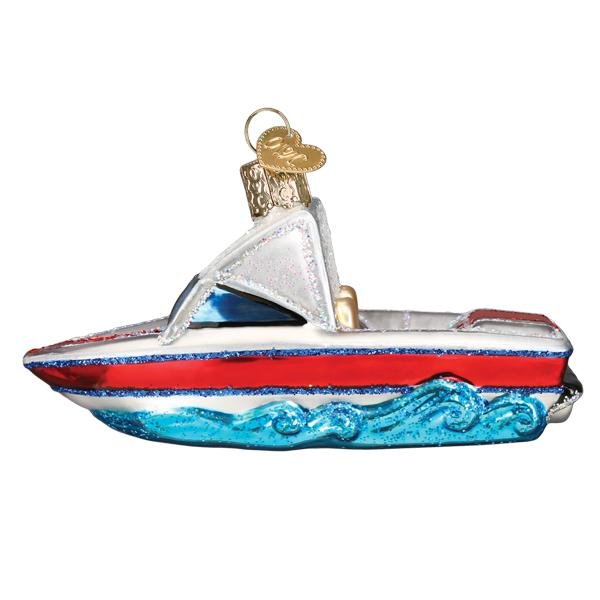Ski Boat Ornament - #themonogram manor #