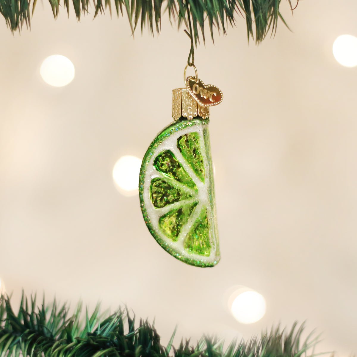 Lime Slice Ornament - #themonogram manor #