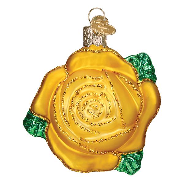 Yellow Rose Ornament - themonogram manor 