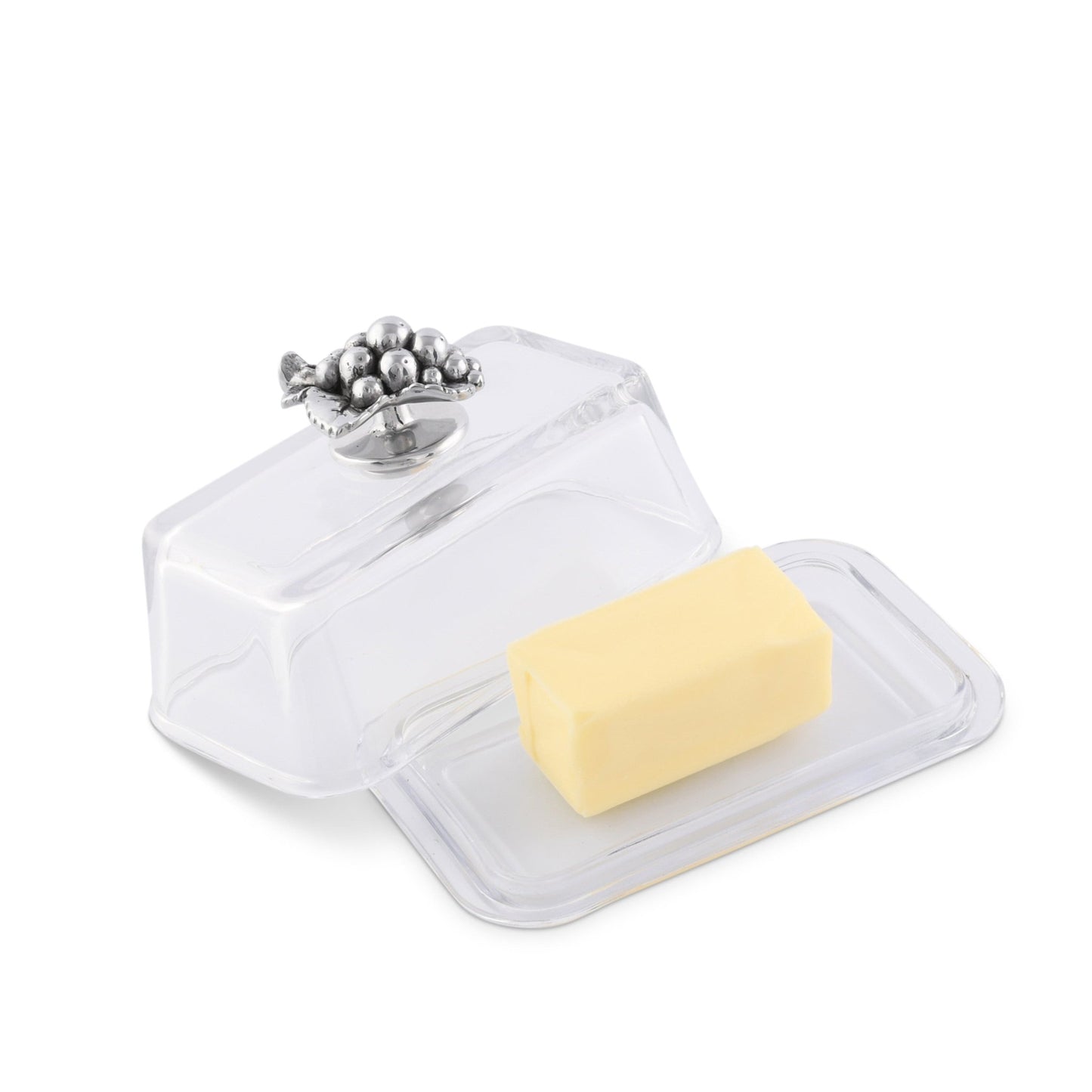 Glass Butter Dish - Grape - themonogram manor 