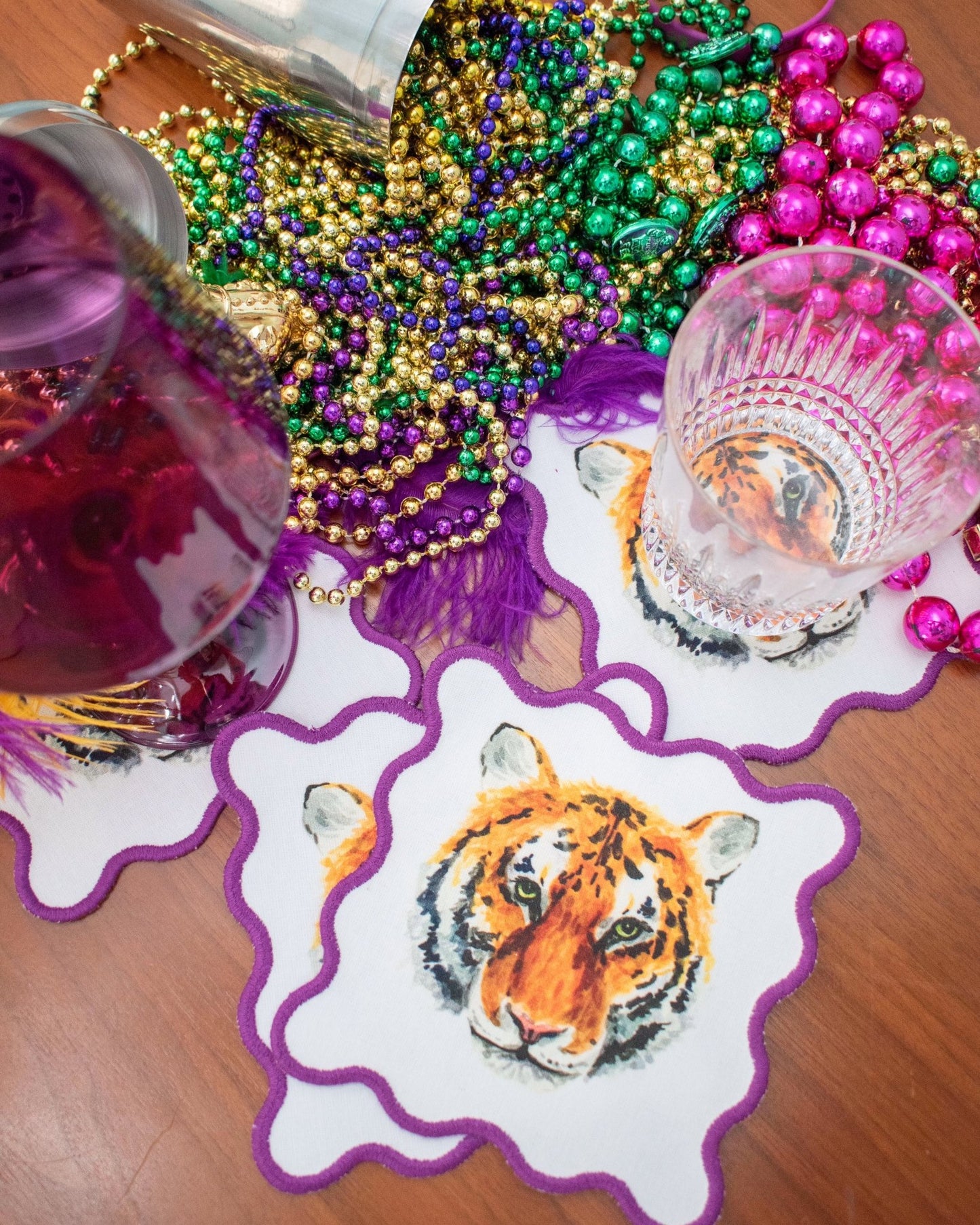 Tiger Cocktail Napkins - themonogram manor 