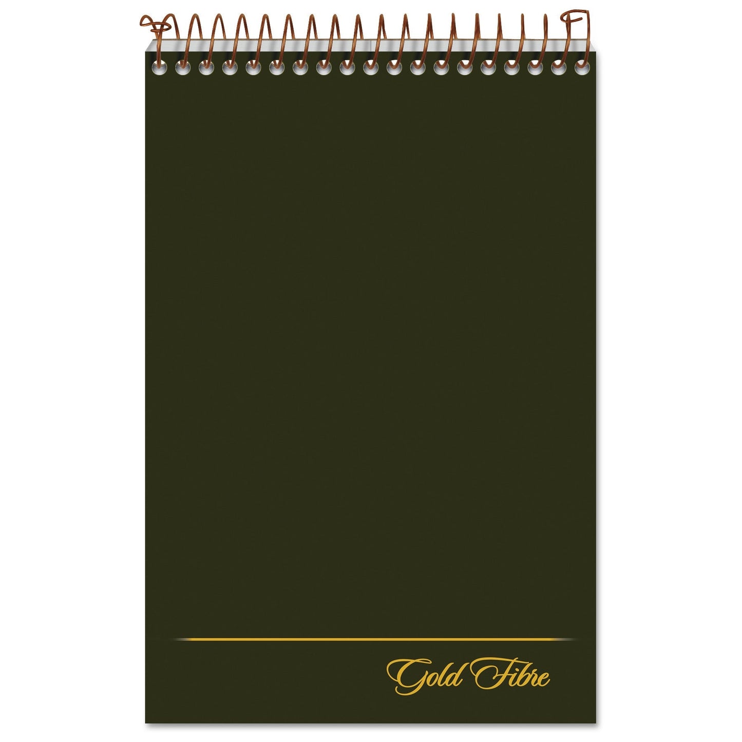 Ampad Gold Fibre Steno Pads, Gregg Rule, Designer Green/Gold Cover, 100 White 6 x 9 Sheets - themonogram manor 
