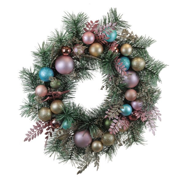 24" Touch of Whimsy Pastel Wreath - themonogram manor 